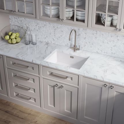 Rangemaster Rustique - Single Bowl Fireclay Ceramic Kitchen Sink - 598mm x 462mm