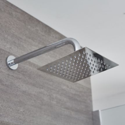 Milano Arvo - 200mm Square Ultra Thin Shower Head - Chrome