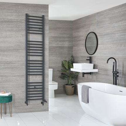 Tall bathroom radiator with towel rail shop