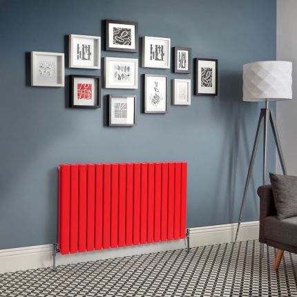 Milano Alpha - Horizontal Flat Double Panel Designer Radiator - Choice of Colours and Sizes