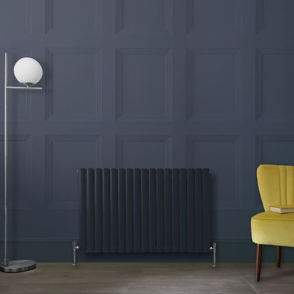 Milano Aruba - Horizontal Double Panel Designer Radiator - Choice of Classic Colours and Sizes