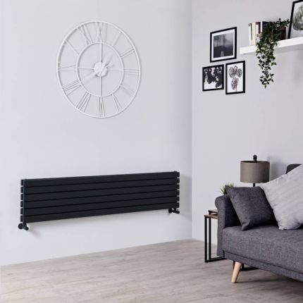 Milano Capri - Flat Panel Horizontal Designer Radiator - 354mm x 1600mm - Choice of Finish