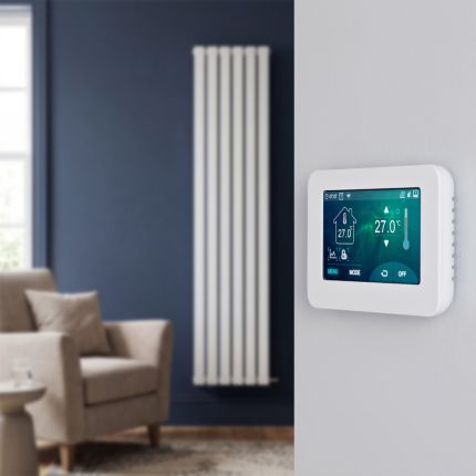 ECOSO Alpha Ardus - 1784mm Dry Heat Vertical Electric Designer Radiator - Choice of Size, Finish and Wi-Fi Thermostat