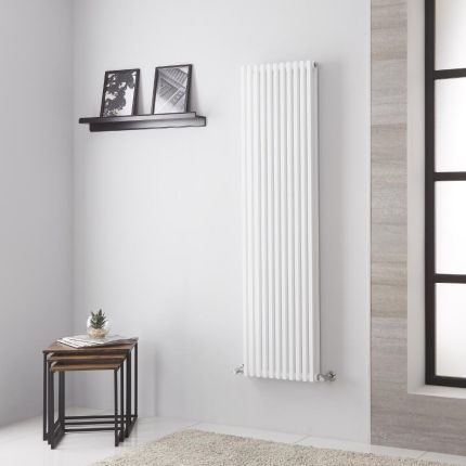 Lazzarini Way Grosseto V - White Vertical Designer Radiator - 1506mm x 392mm