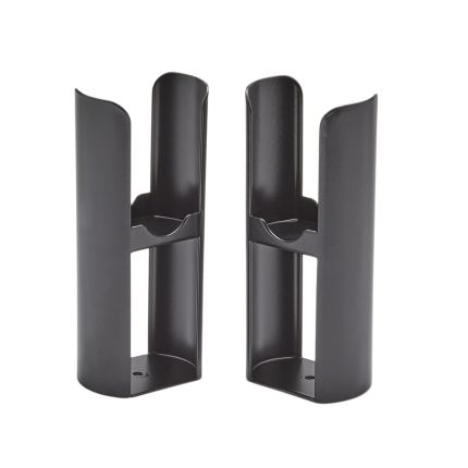 Milano Aruba - Modern Floor-Mounting Radiator Feet - Black