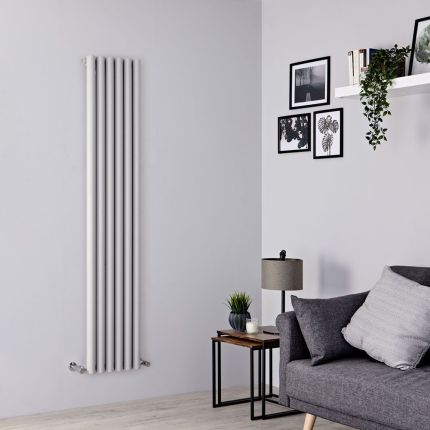 Milano Java - Silver Vertical Designer Radiator - Choice of Size