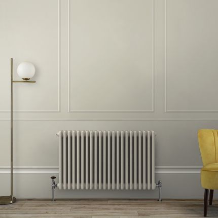 Milano Windsor - Horizontal Traditional Triple Column Radiator - Choice of Neutral Finishes and Sizes