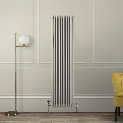 Milano Windsor - 1800mm Vertical Traditional Triple Column Radiator - Choice of Neutral Finishes and Sizes