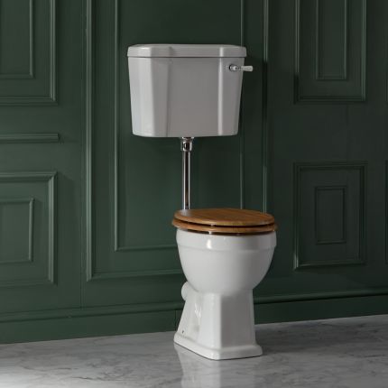 Milano Elizabeth - Low Level Toilet Flush Kit - Chrome