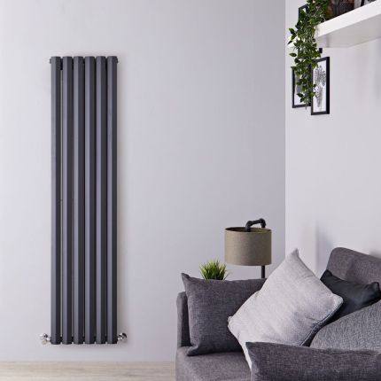 Milano Viti - 1780mm Diamond Panel Vertical Designer Radiator - Choice of Colours and Sizes