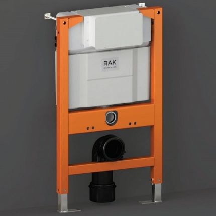 RAK Ecofix - Concealed Cistern with Low Metal Frame for Wall Hung Toilets - Choice of Flush Plates