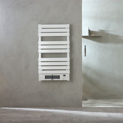 ECOSO Linus - White Smart Electric Heated Towel Rail with Fan - Choice of Size