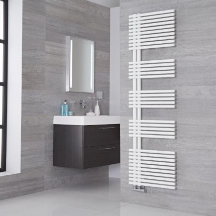 Lazzarini Way Bari - Designer Heated Towel Rail - Choice of Size and Finish