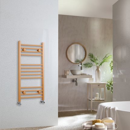 Milano Ive - Autumn Yellow Straight Heated Towel Rail - Choice of Size