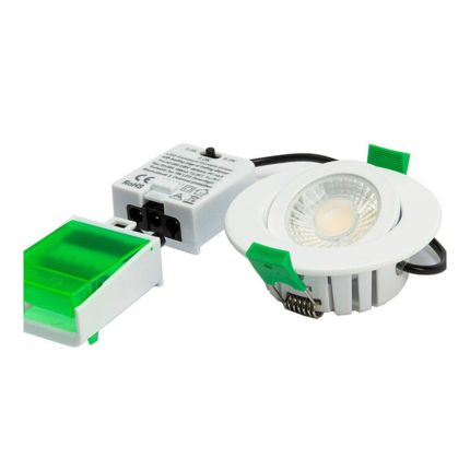 Mark Cirrus - IP65 Fire Rated Tilt LED Downlight - Choice of Bezel Finish