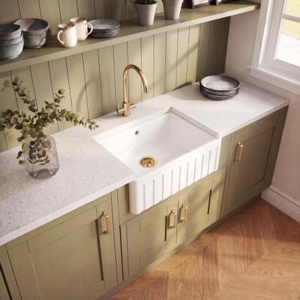 Milano Hendon - Fireclay Ceramic Belfast Sink - Choice of Size & Style