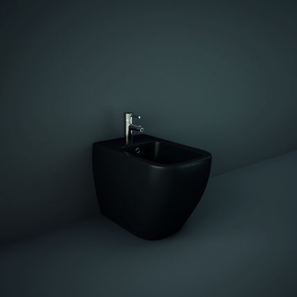 RAK Feeling - Matt Black Square Back to Wall Bidet