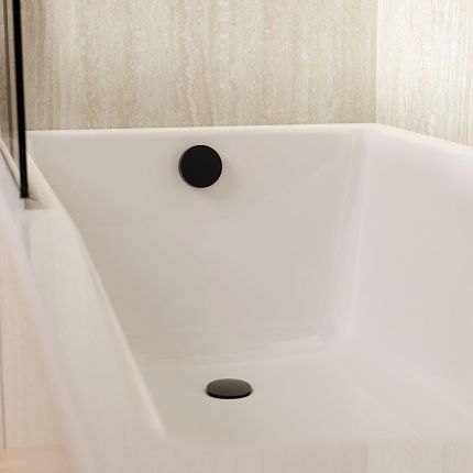 Crosswater MPRO - Push Button Bath Waste with Overflow - Choice of Finish
