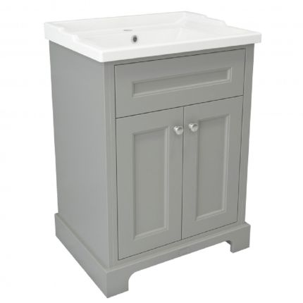 RAK Washington - 600mm Traditional Vanity Unit with Basin - Choice of Finish and Tap-Holes