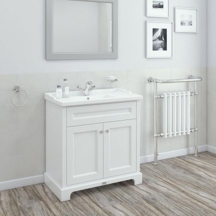 RAK Washington - 817mm Traditional Vanity Unit with Basin - Choice of Finish and Tap-Holes