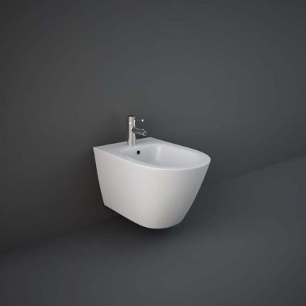 RAK Feeling - Matt White Modern Wall Hung Bidet