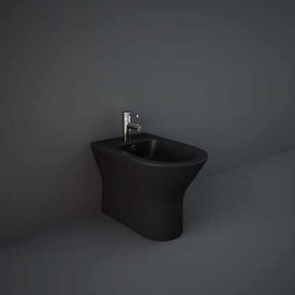 RAK Feeling - Matt Black Modern Back to Wall Bidet
