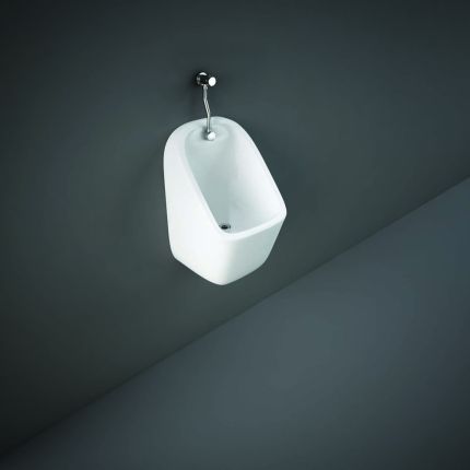 RAK Series 600 - Gloss White Wall Hung Concealed Trap Urinal