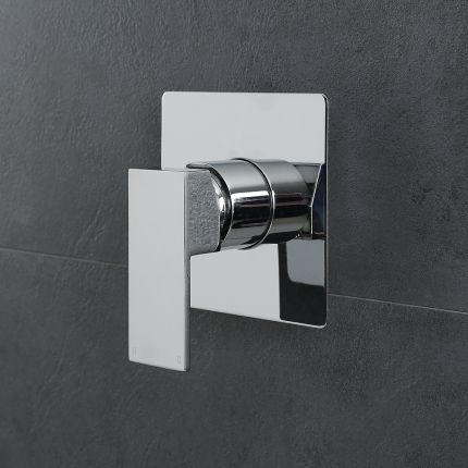 Milano Arvo - Modern Square Manual Shower Valve - One Outlet - Chrome