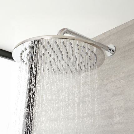Milano Mirage - Modern Round 300mm Stainless Steel Shower Head - Chrome