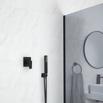 Milano Preto - Black Shower with Hand Shower (1 Outlet)