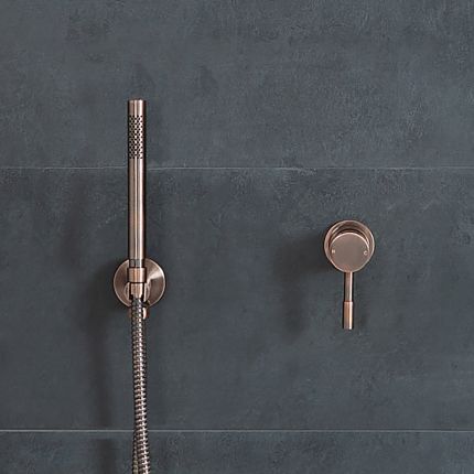 Milano Amara - Manual Shower Valve with Hand Shower - Aged Bronze