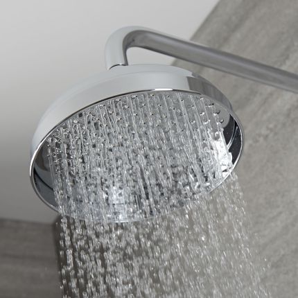 Milano Elizabeth - 205mm Traditional Apron Shower Head - Chrome