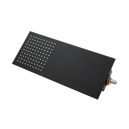 Milano Preto - Thin Fixed Shower Head - Black