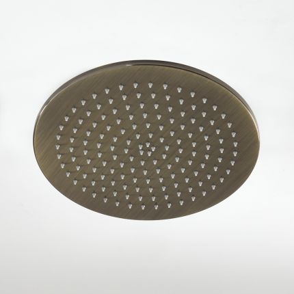Milano Clarus - Modern Round 300mm Stainless Steel Shower Head - Aged Gold