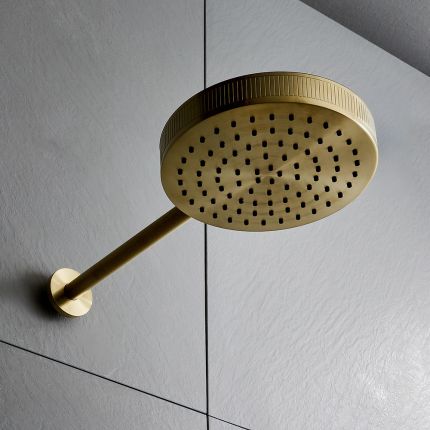 Milano Lune - Round 250mm Shower Head and Wall Mounted Arm - Choice of Finish