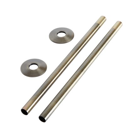 Milano - Brushed Gold Radiator Pipe Connectors (Pair)