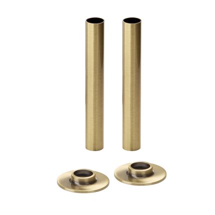 Milano - Brushed Gold Radiator Pipe Sleeves