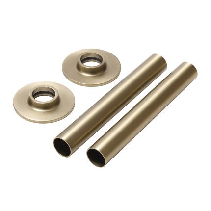 Milano - Brushed Brass Pipe Sleeves (Pair)
