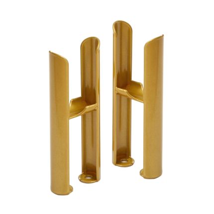 Milano Windsor - Metallic Gold Floor-Mounting Feet for Traditional 2 Column Windsor Radiators