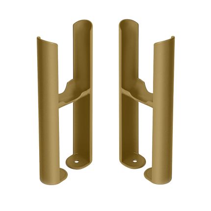 Milano Windsor - Natural Brass Floor-Mounting Feet for Traditional 2 Column Windsor Radiators