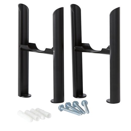 Milano Windsor - Black Floor-Mounting Feet for Traditional 3 Column Windsor Radiators
