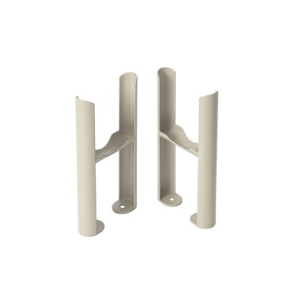 Milano Windsor - Floor-Mounting Feet for Traditional 3 Column Windsor Radiators - Choice of Neutral Finishes
