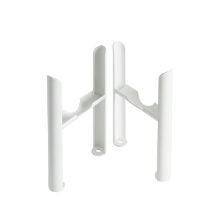 Milano Windsor - White Floor-Mounting Feet for Traditional 4 Column Windsor Radiators
