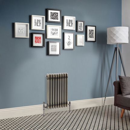 Milano Windsor - Lacquered Raw Metal Horizontal Traditional Column Radiator - 600mm x 425mm (Triple Column)