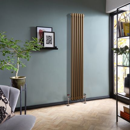 Milano Windsor - Vertical Traditional Double Column Radiator - Choice of Metallic Colours and Sizes