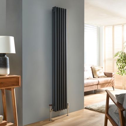 Milano Atticus - Vertical Modern Column Radiator - 1800mm Tall - Choice of Finish and Size