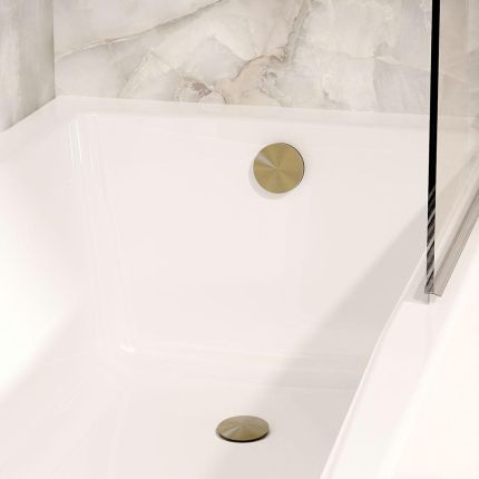 Crosswater 3ONE6 - Push Button Bath Waste with Overflow (Extended) - Choice of Finish