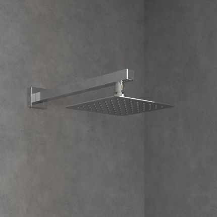 Villeroy & Boch Universal - Square Rain Shower Head 200mm - Chrome