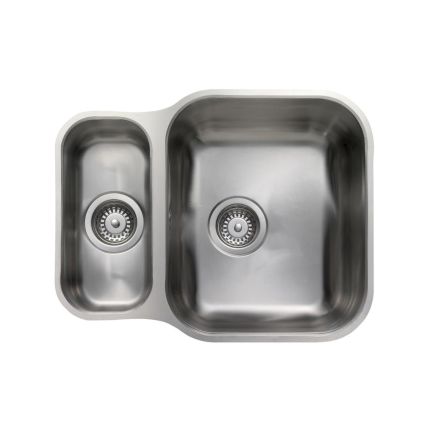 Rangemaster Atlantic Classic - 1.5 Bowl Stainless Steel Kitchen Sink - 597mm - 472mm