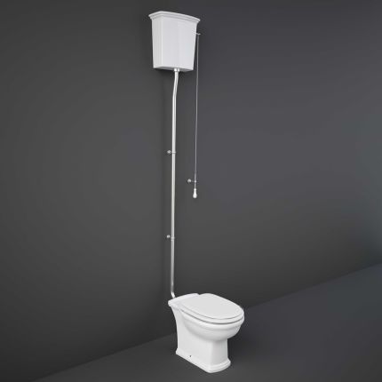 RAK Washington - Traditional High Level Toilet with Cistern - Choice of Seat Finish